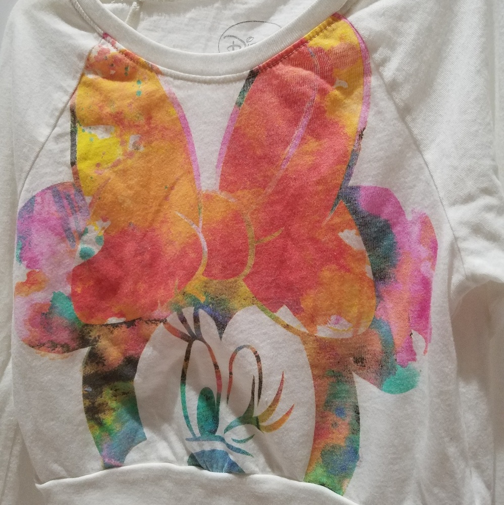 Disney Minnie Mouse Girls Small Long Sleeve